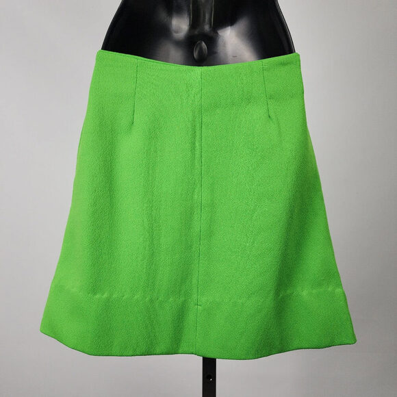 Vintage Handmade Lime Green Mini Skirt Size XS - Picture 5 of 6